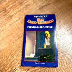 Vintage Book Baby-Sitter’s Club in French «Diane prends garde! » Mystery #2